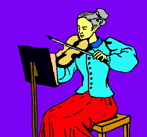 Dama violinista