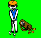 Dibujo Jugador de golf II pintado por belenm.r