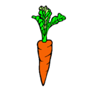 Dibujo zanahoria pintado por emilita06