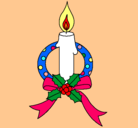 Dibujo Vela de navidad III pintado por vanesa