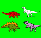 Dibujo Dinosaurios de tierra pintado por daniel