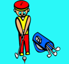 Dibujo Jugador de golf II pintado por jose