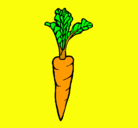 Dibujo zanahoria pintado por andre