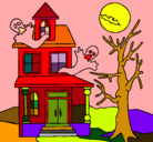 Dibujo Casa fantansma pintado por ANAILA