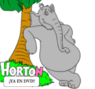 Dibujo Horton pintado por joselin