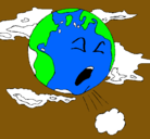 Dibujo Tierra enferma pintado por jess