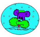 Dibujo Ardilla en bola de nieve pintado por BELSY