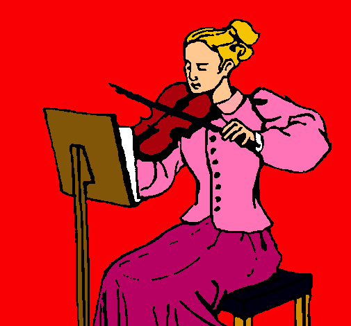 Dama violinista