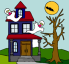 Dibujo Casa fantansma pintado por ana01