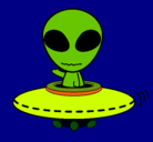 Dibujo Alienígena pintado por alien
