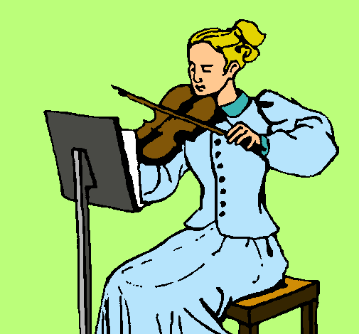 Dama violinista