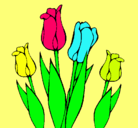 Dibujo Tulipanes pintado por guadalupe