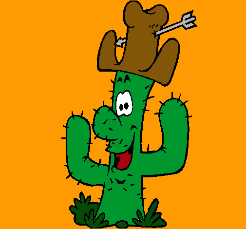 Cactus con sombrero