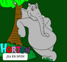 Dibujo Horton pintado por ximena