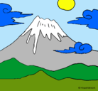 Dibujo Monte Fuji pintado por adriana