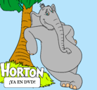 Dibujo Horton pintado por horton