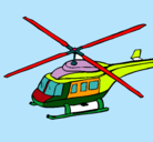 Dibujo Helicóptero  pintado por thotson