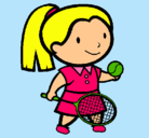 Dibujo Chica tenista pintado por laudy