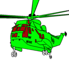 Dibujo Helicóptero al rescate pintado por akim