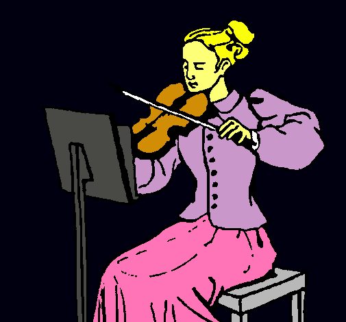 Dama violinista