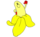 Dibujo Banana pintado por carol