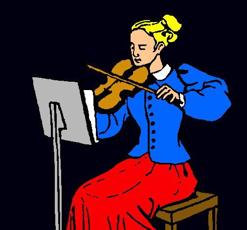 Dama violinista