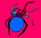 Dibujo Araña venenosa pintado por Rafaela