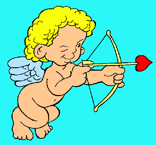 Cupido apuntando con la flecha