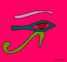Dibujo Ojo Horus pintado por carmen