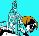 Dibujo Caballero a caballo pintado por juangerardo