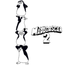 Dibujo Madagascar 2 Pingüinos pintado por hugo