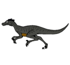 Dibujo Velociraptor pintado por gabr