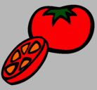 Dibujo Tomate pintado por piliGAHUSDUS