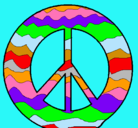 Dibujo Símbolo de la paz pintado por mariaalejandra
