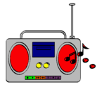 Dibujo Radio cassette 2 pintado por leandro151