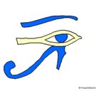 Dibujo Ojo Horus pintado por ingridvanesa
