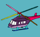 Dibujo Helicóptero  pintado por gino