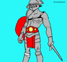 Dibujo Gladiador pintado por hans