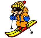 Dibujo Niño esquiando pintado por CARLO