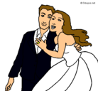 Dibujo Marido y mujer pintado por rebeca