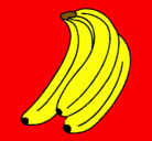 Dibujo Plátanos pintado por nicole