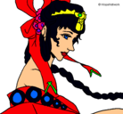 Dibujo Princesa china pintado por robert