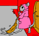 Dibujo La ratita presumida 1 pintado por joel