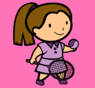 Dibujo Chica tenista pintado por luisana