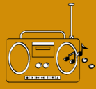 Dibujo Radio cassette 2 pintado por FANTASMITOS