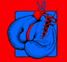 Dibujo Guantes de boxeo pintado por IrISlOpEzMoNtEnEgRo