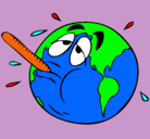 Dibujo Calentamiento global pintado por alicia