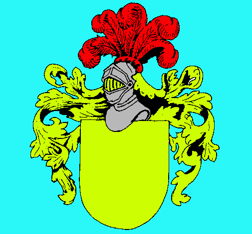 Escudo de armas y casco