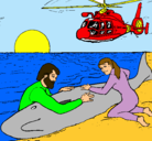 Dibujo Rescate ballena pintado por anacecilia