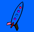 Dibujo Cohete II pintado por alangarcia